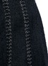 Detail View - Click To Enlarge - ALEXANDER WANG - Pierced eyelet fringe tweed skirt