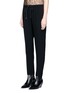 Front View - Click To Enlarge - ALEXANDER WANG - Chain trim cupro jogging pants