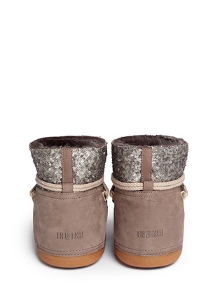 Back View - Click To Enlarge - INUIKII - Sequin sheepskin shearling boots