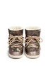 Front View - Click To Enlarge - INUIKII - 'Camouflage' print sheepskin shearling boots