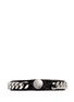 Figure View - Click To Enlarge - VITA FEDE - 'Monaco Single Wrap' silver chain leather bracelet