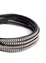 Detail View - Click To Enlarge - VITA FEDE - 'Capri 5 Wrap' silver chain leather bracelet