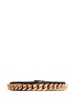 Main View - Click To Enlarge - VITA FEDE - 'Monaco Single Wrap' rose gold chain leather bracelet