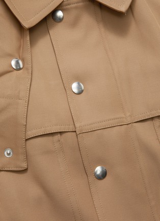  - PLAN C - Drawstring elasticated hem crop hooded jacket
