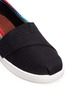 Detail View - Click To Enlarge - 90175 - Tiny Classic raffia print canvas toddler slip-ons