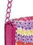 Detail View - Click To Enlarge - NANCY GONZALEZ - 'Gio' flower appliqué crocodile leather crossbody bag