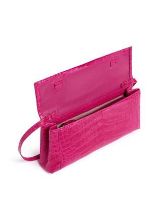 Detail View - Click To Enlarge - NANCY GONZALEZ - 'Gotham' crocodile leather shoulder strap clutch