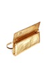 Detail View - Click To Enlarge - NANCY GONZALEZ - 'Gotham' metallic crocodile leather shoulder strap clutch