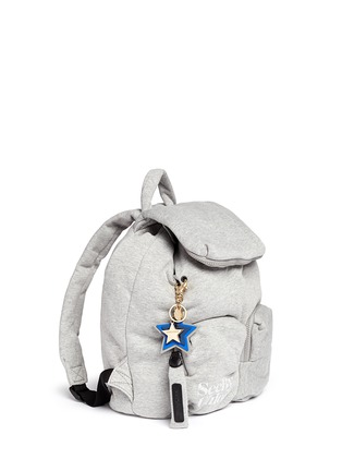 Front View - Click To Enlarge - SEE BY CHLOÉ - 'Joy Rider' logo keychain jersey backpack