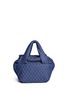 Back View - Click To Enlarge - SEE BY CHLOÉ - 'Joy Rider' small quilted cotton denim shoulder bag