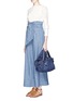 Figure View - Click To Enlarge - SEE BY CHLOÉ - 'Joy Rider' small quilted cotton denim shoulder bag