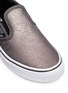 Detail View - Click To Enlarge - VANS - 'Classic' metallic cracked leather kids slip-ons