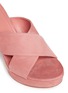 Detail View - Click To Enlarge - MANSUR GAVRIEL - Crossover vamp suede sandals