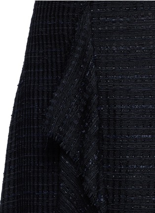 Detail View - Click To Enlarge - PROENZA SCHOULER - Frayed tweed ruffle handkerchief skirt