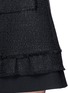 Detail View - Click To Enlarge - PROENZA SCHOULER - Crepe trim frayed tweed A-line skirt