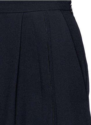 Detail View - Click To Enlarge - PROENZA SCHOULER - Piped seam satin back crepe culottes