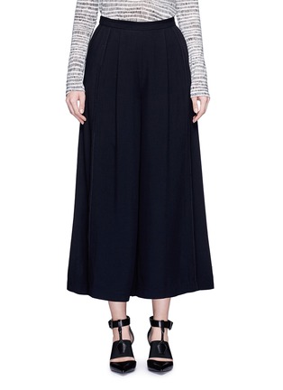 Main View - Click To Enlarge - PROENZA SCHOULER - Piped seam satin back crepe culottes