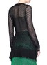Back View - Click To Enlarge - PROENZA SCHOULER - Variegated stripe knit sweater