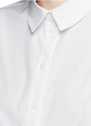 Detail View - Click To Enlarge - PROENZA SCHOULER - Wide sleeve cotton poplin cropped shirt