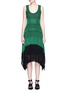 Main View - Click To Enlarge - PROENZA SCHOULER - Variegated stripe knit midi dress