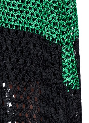 Detail View - Click To Enlarge - PROENZA SCHOULER - Variegated stripe knit midi skirt