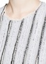 Detail View - Click To Enlarge - PROENZA SCHOULER - Needle punch chiffon stripe shift dress
