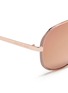 Detail View - Click To Enlarge - MICHAEL KORS - 'Chelsea' coated metal aviator sunglasses