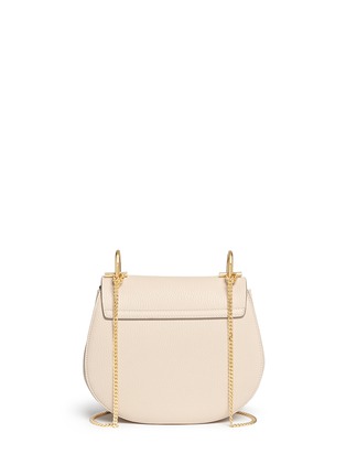 Back View - Click To Enlarge - CHLOÉ - 'Drew' small grainy leather shoulder bag
