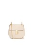 Main View - Click To Enlarge - CHLOÉ - 'Drew' small grainy leather shoulder bag