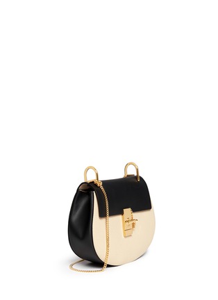 Front View - Click To Enlarge - CHLOÉ - 'Drew' small colourblock leather shoulder bag
