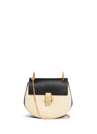 Main View - Click To Enlarge - CHLOÉ - 'Drew' small colourblock leather shoulder bag