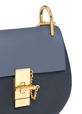 Detail View - Click To Enlarge - CHLOÉ - 'Drew' mini colourblock leather shoulder bag