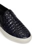 Detail View - Click To Enlarge - ASH - 'Lennon' croc embossed leather skate slip-ons