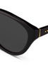 Detail View - Click To Enlarge - LINDA FARROW - Stainless steel hinge acetate cat eye sunglasses
