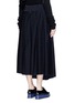 Back View - Click To Enlarge - MS MIN - Drape flap wool-cotton skirt