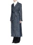 Front View - Click To Enlarge - MS MIN - Felted tweed long coat