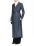 Figure View - Click To Enlarge - MS MIN - Felted tweed long coat