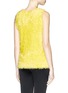 Back View - Click To Enlarge - MS MIN - Faux fur knit sleeveless top