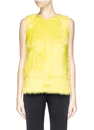 Main View - Click To Enlarge - MS MIN - Faux fur knit sleeveless top