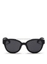 Main View - Click To Enlarge - 3.1 PHILLIP LIM - Wire top bar acetate cat eye sunglasses