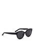 Figure View - Click To Enlarge - 3.1 PHILLIP LIM - Wire top bar acetate cat eye sunglasses