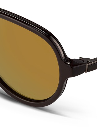 Detail View - Click To Enlarge - 3.1 PHILLIP LIM - Layered acetate mirror aviator sunglasses
