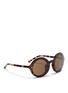 Figure View - Click To Enlarge - 3.1 PHILLIP LIM - x Linda Farrow hover lens tortoiseshell acetate sunglasses
