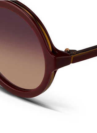 Detail View - Click To Enlarge - 3.1 PHILLIP LIM - Layered acetate gradient round sunglasses
