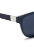 Detail View - Click To Enlarge - THE ROW - Leather temple carved acetate sunglasses