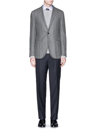 Figure View - Click To Enlarge - CANALI - Wool pants