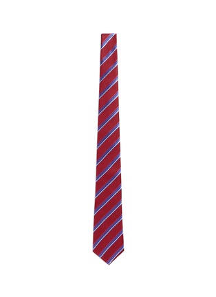 Main View - Click To Enlarge - CANALI - Repp stripe silk tie