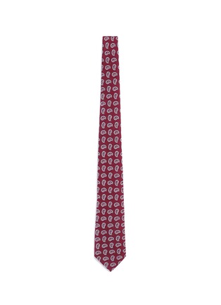 Main View - Click To Enlarge - CANALI - Paisley jacquard wool-silk tie