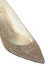 Detail View - Click To Enlarge - STUART WEITZMAN - 'Discopoco' diamanté heel glitter lamé pumps