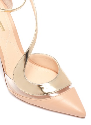 Detail View - Click To Enlarge - NICHOLAS KIRKWOOD - S panelled metallic leather pumps